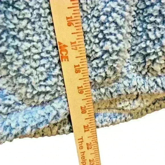 Pac Sun Sz L Simone Sherpa Henley Cropped Cozy Comfy - Picture 9 of 15